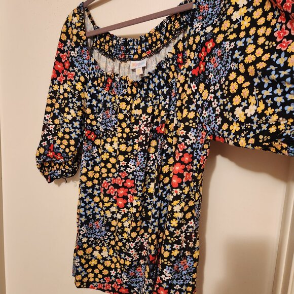LuLaRoe Lily Top Peasant Style 3X - NWT - Picture 2 of 7